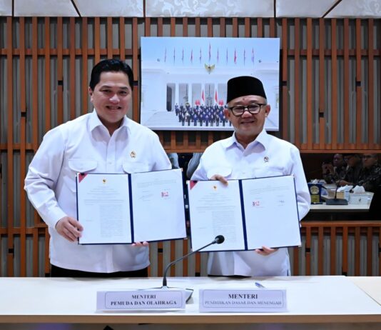 Kementerian di Indonesia bekerja sama untuk meningkatkan program olahraga sekolah